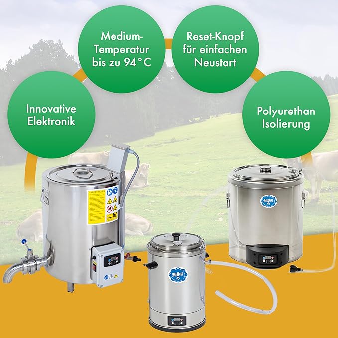 Pasteurisierer 50 L Pf dreiwandiger Käse- und Joghurtkessel mit Zeit- und Temperatureinstellung – 4
