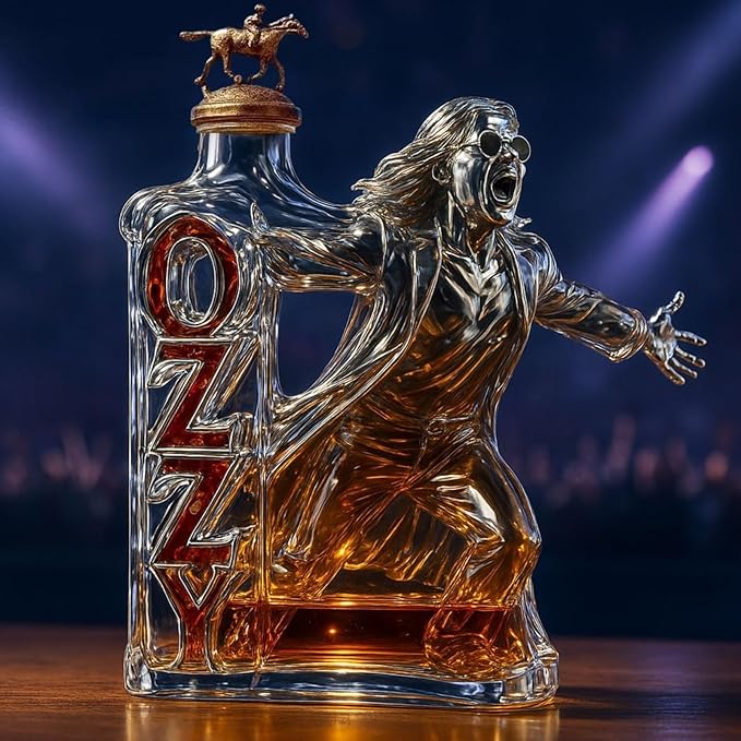 Whiskey Dekanter Skulpturen Statue – 300 ml Weindekanter Whisky-Dekanter-Skulptur in Rockband-Form