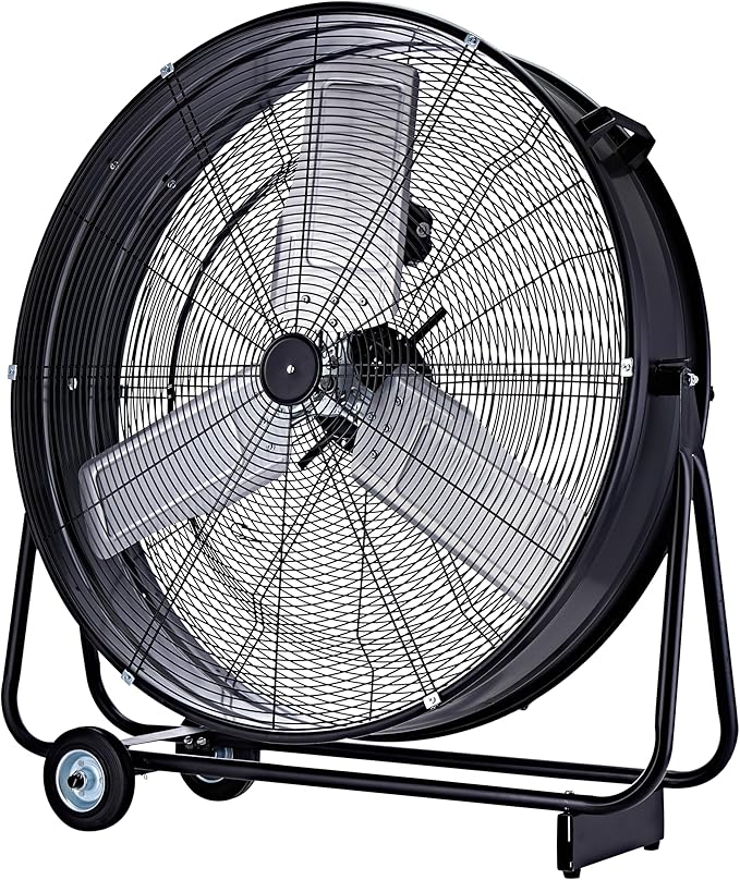 Industrie-Windmaschine Trommelventilator Bodenventilator 75 cm mobil 300 Watt Vollkupfermotor – 2