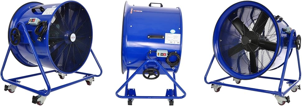 Windgebläse Windmaschine 750 Watt Hochleistungsgebläse Axialgebläse 9600 m³/h