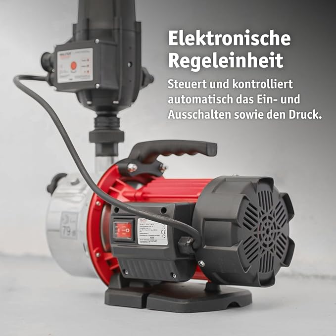 Hauswasserautomat Hauswasserwerk 1100 W Wasserpumpe Trockenlaufschutz Wasserversorgung Brunnen – 5