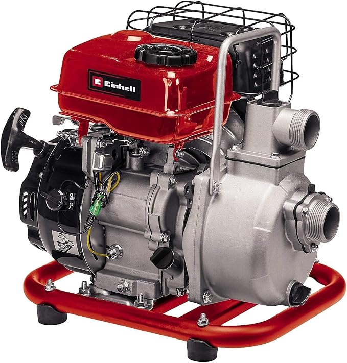 Benzin-Wasserpumpe 1,6 kW max. 14000 l/h Förderleistung max. 28 m Förderhöhe Wassereinfüllstutzen