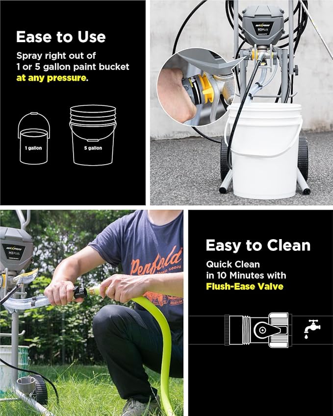 Airless Farbsprüher fortschrittliche Produktivität und Effizienz robustes Design praktischer Wagen – Thumbnail 7