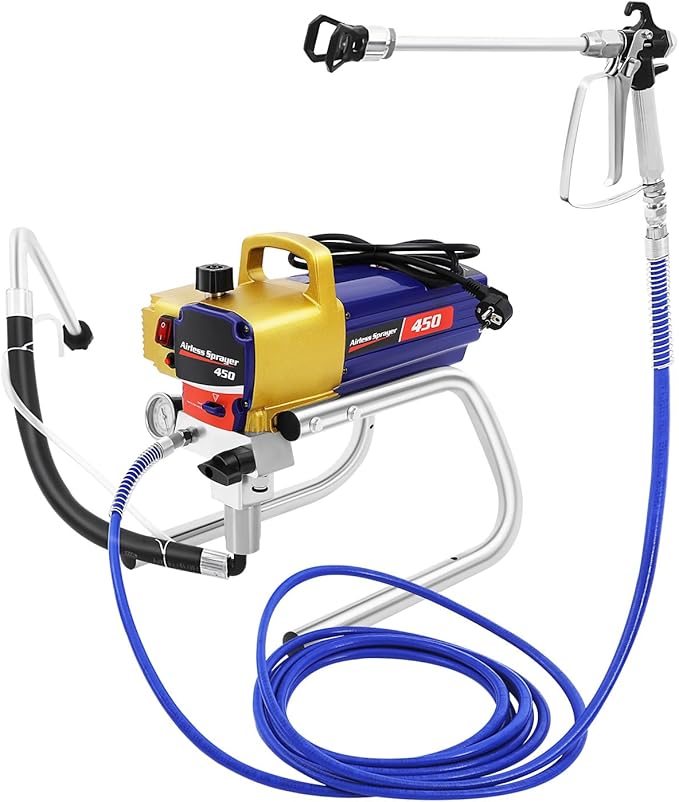 Farbsprühgerät Airless-Farbsprühsystem Hochdruck-Farbsprühgerät inkl. Düse und Filter