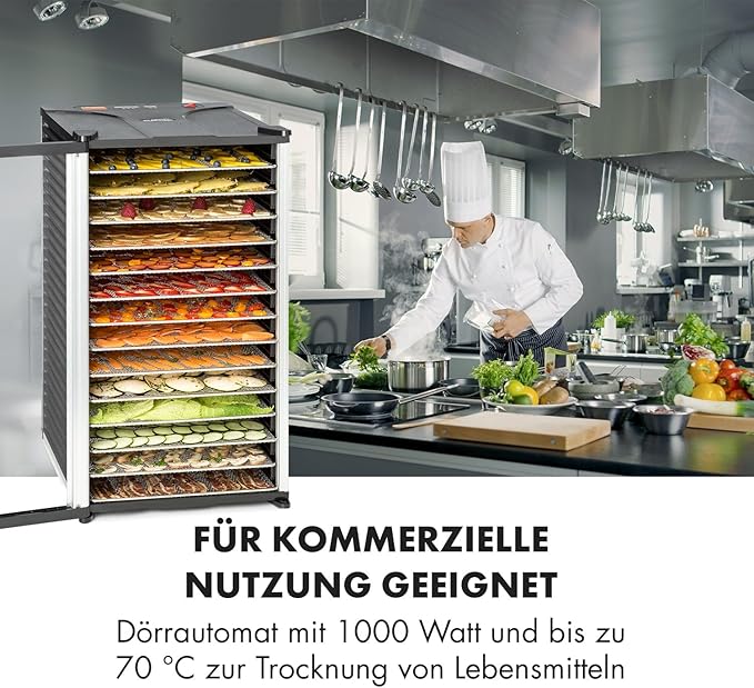 Trocknungsgerät Dörrgerät für Lebensmittel 1,8 m² Obst-/Fleisch- und Früchte-Trockner 1,8 m² Trocken