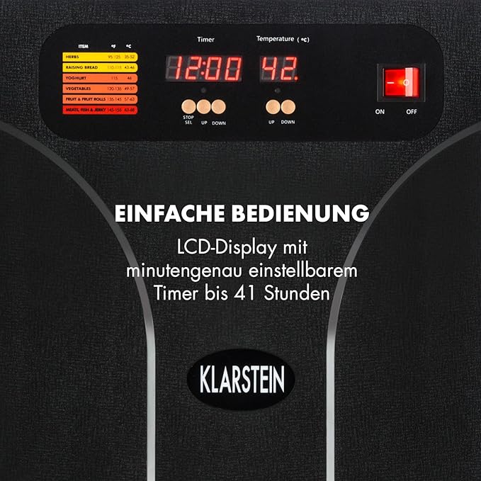 Trocknungsgerät Dörrgerät für Lebensmittel 1,8 m² Obst-/Fleisch- und Früchte-Trockner 1,8 m² Trocken – 4