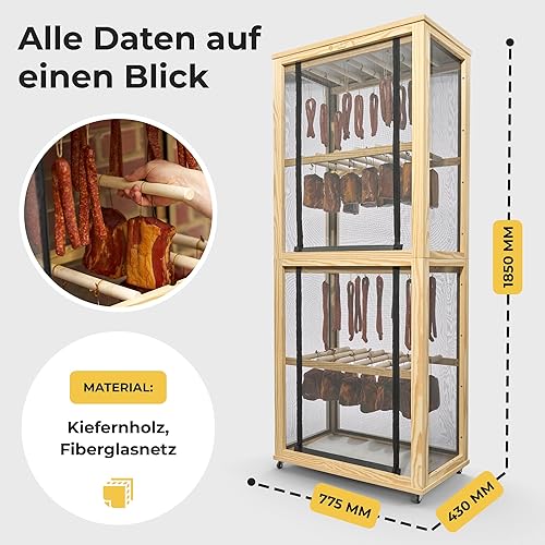 Reifeschrank Warmlufttrockner Trockenschrank Trockner für Fleisch Wurst Fisch Käse Beef Jerky Schink – 4