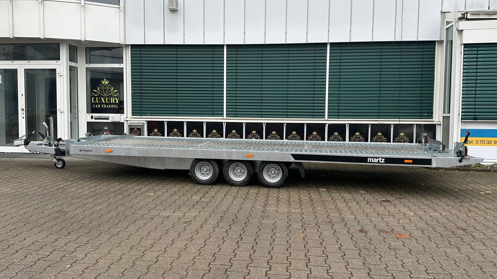 Autotransporter Anhänger Kippbar Autoanhänger 3500 kg Wohnmobil Wohnwagen Baugeräte Transporter – 5