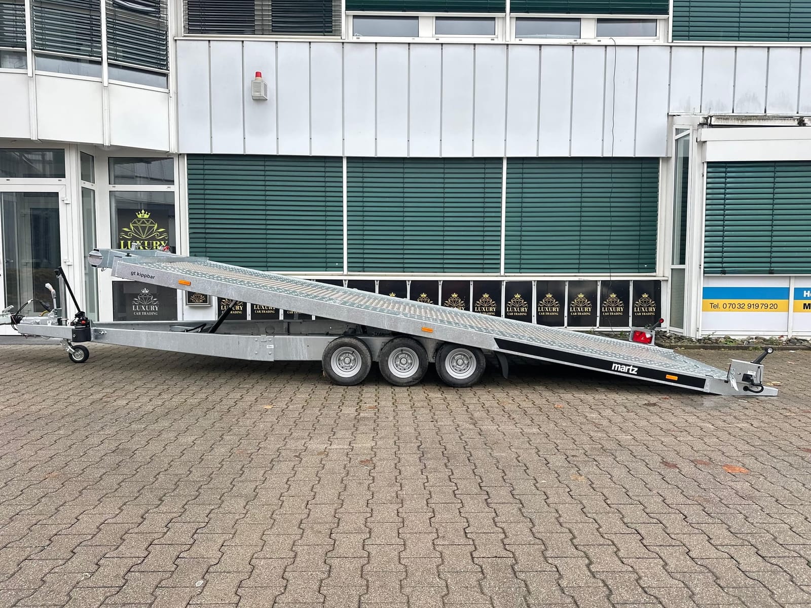 Autotransporter Anhänger Kippbar Autoanhänger 3500 kg Wohnmobil Wohnwagen Baugeräte Transporter 