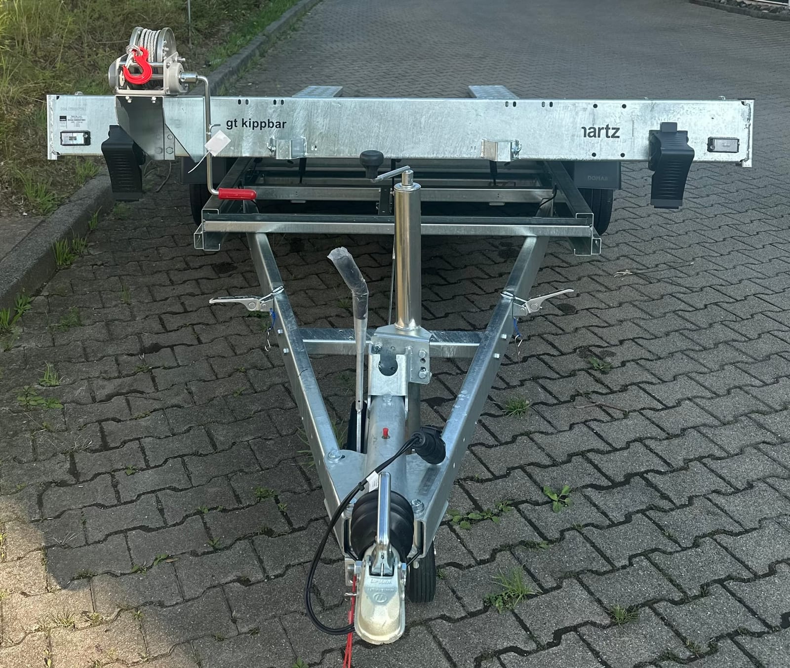 Autotransporter Anhänger Kippbar Autoanhänger 2700 kg Wohnmobil Wohnwagen Baugeräte Transporter – 3