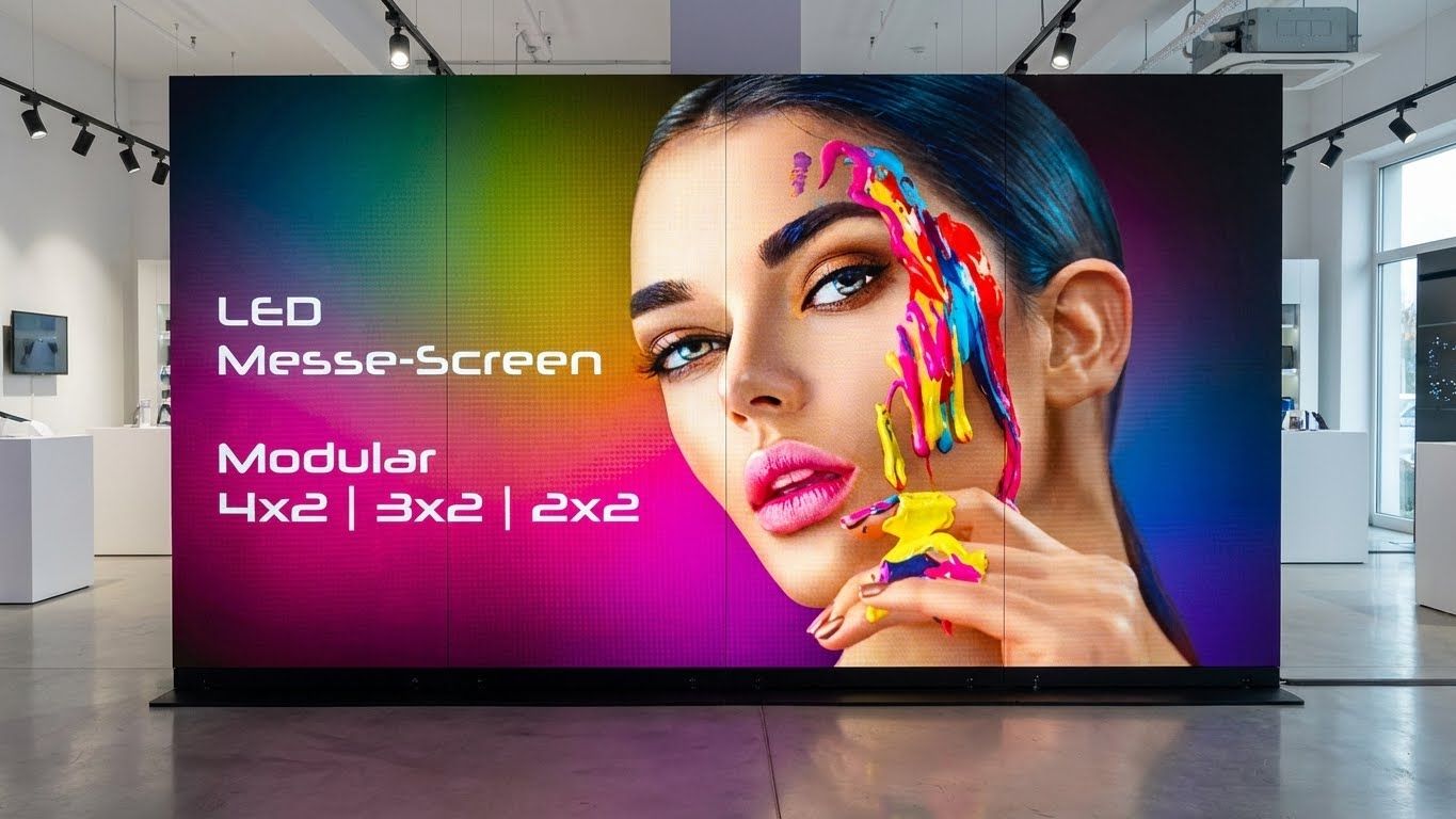 Messestand - LED Bildschirm (Digital Screen) 4mx2m - auch möglich 3mx2m und 2mx2m