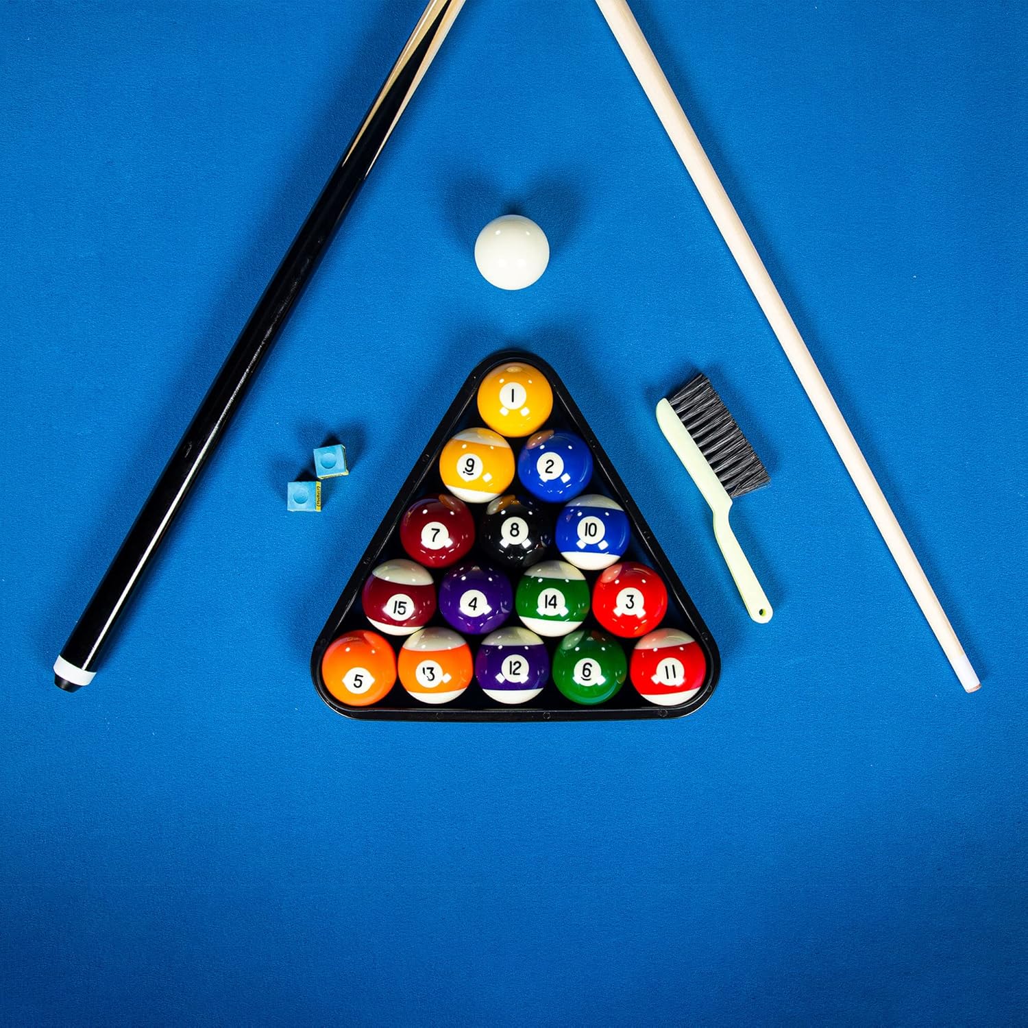 Tischbillard Billardtisch 7ft – 213 x 122 x 80 cm Pool Billard Kugelrücklauf  Zubehör Billard Tisch – Thumbnail 6