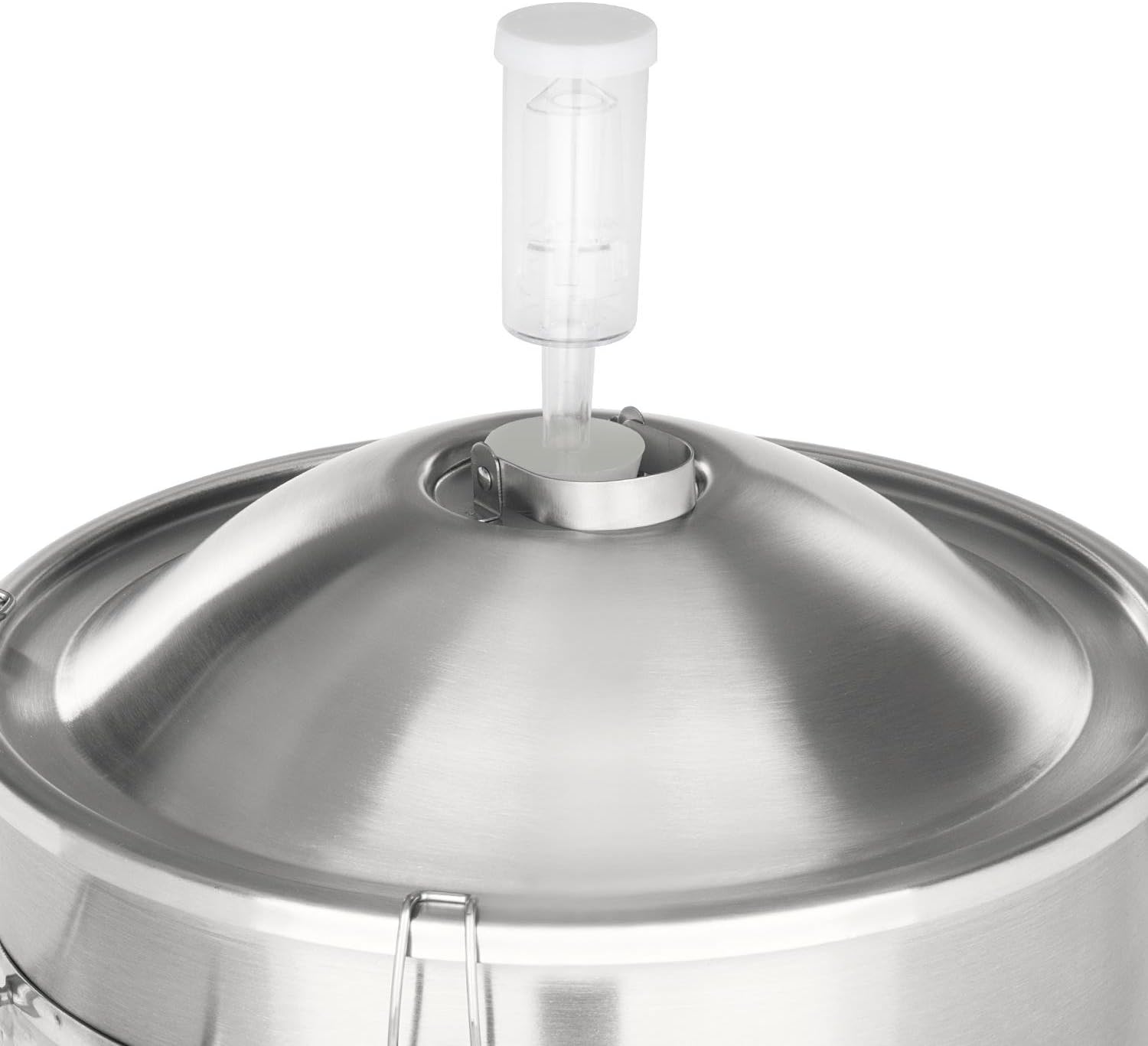 Gärkessel Fermentierkessel Bierbraugerät Maischkessel Gärbehälter 30 L Ablasshahn Edelstahl silber – 5