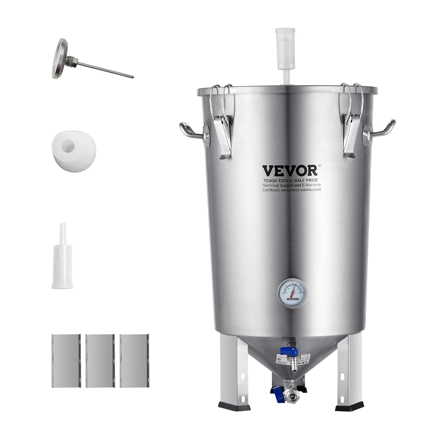 Braueimer Bierbrauanlage Bierbraugerät Kessel aus Edelstahl 60 L Bierfermenter Fermenter zum Brauen – 4