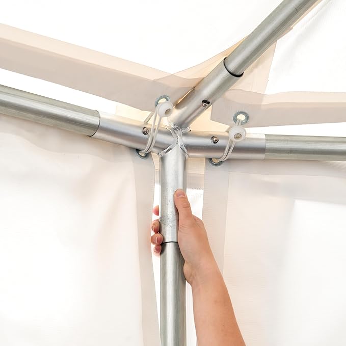 Pagodenzelt Pavillon Partyzelt Hochzeitszelt 5 x 5 m einfacher Aufbau 9 – 36 qm bis unendlich – 5