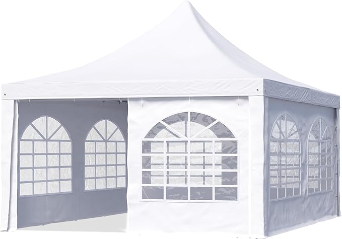Pagodenzelt Pavillon Partyzelt Hochzeitszelt 5 x 5 m einfacher Aufbau 9 – 36 qm bis unendlich