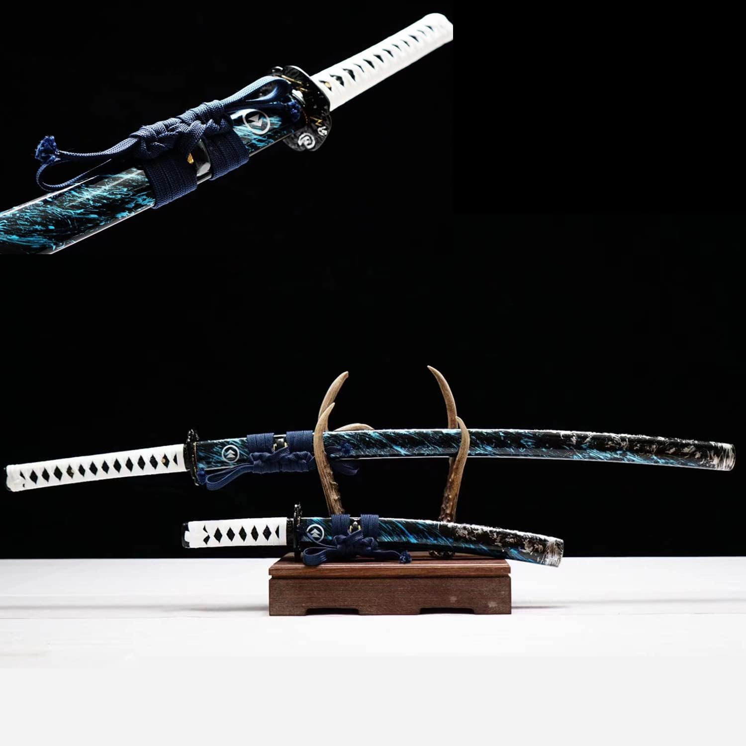 Samurai-Schwerter 2 Stück Dragon-Schwert Ninja-Schwert Kataner-Schwert 104 cm echtes Samuraischwert 