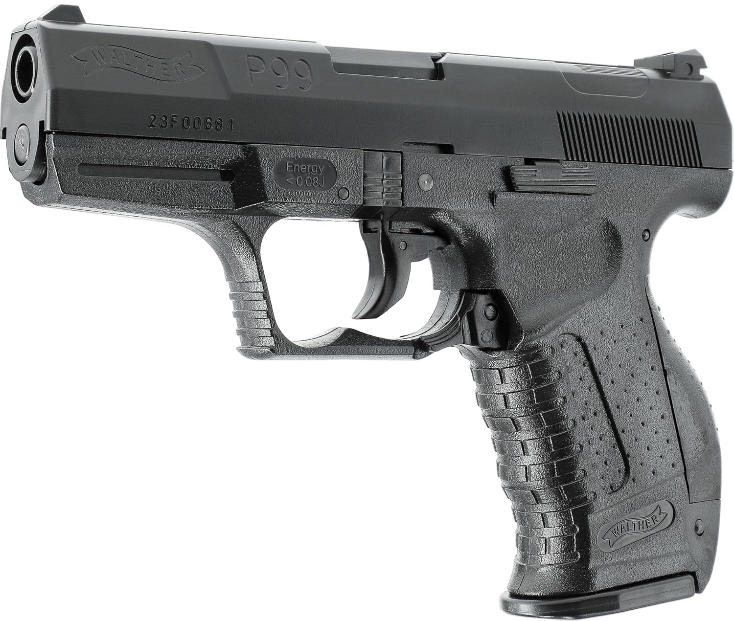 Pistole Walther P99 schwarz 6 mm für Film Theater Fernsehen Requisite für Filmaufnahmen