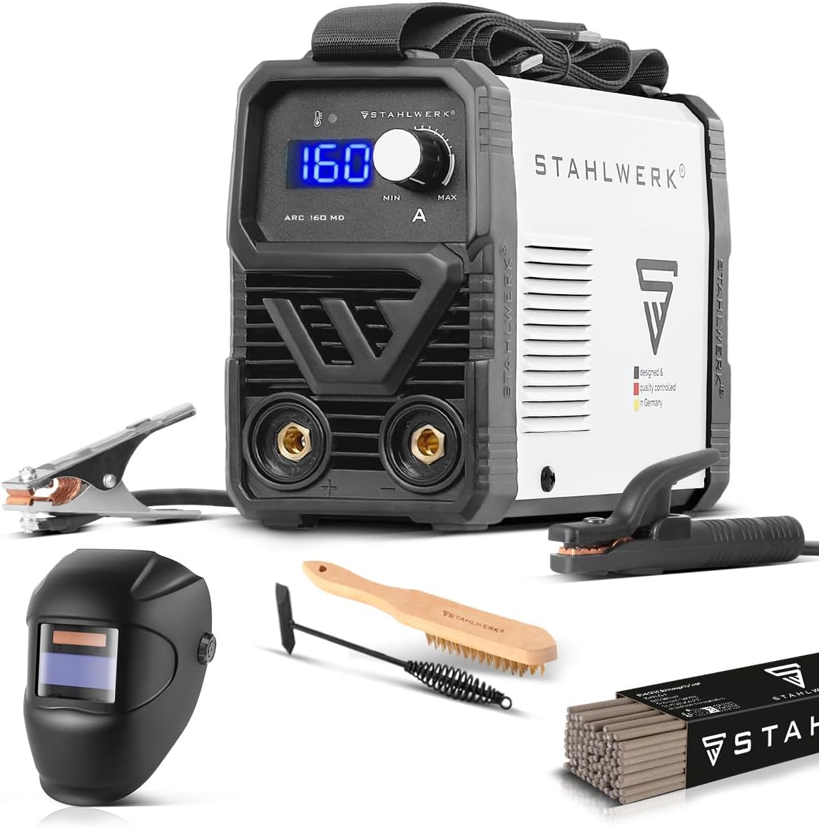 Elektroden-Schweißgerät Schweißer Schweißgerät DC WIG ARC 160 MD – MMA E-Hand bis 160 A flexibel