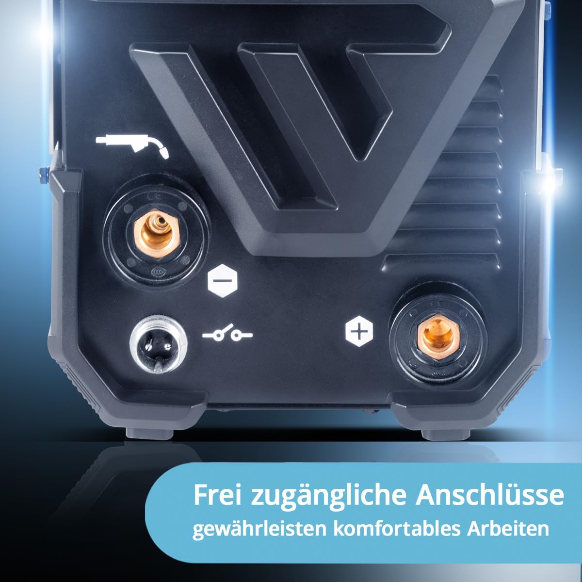 Schweißgerät Mini FLUX 120 ST Digital Fülldrahtschweißen (FLUX) ohne Schutzgas bis 120 A kompakt – Thumbnail 16