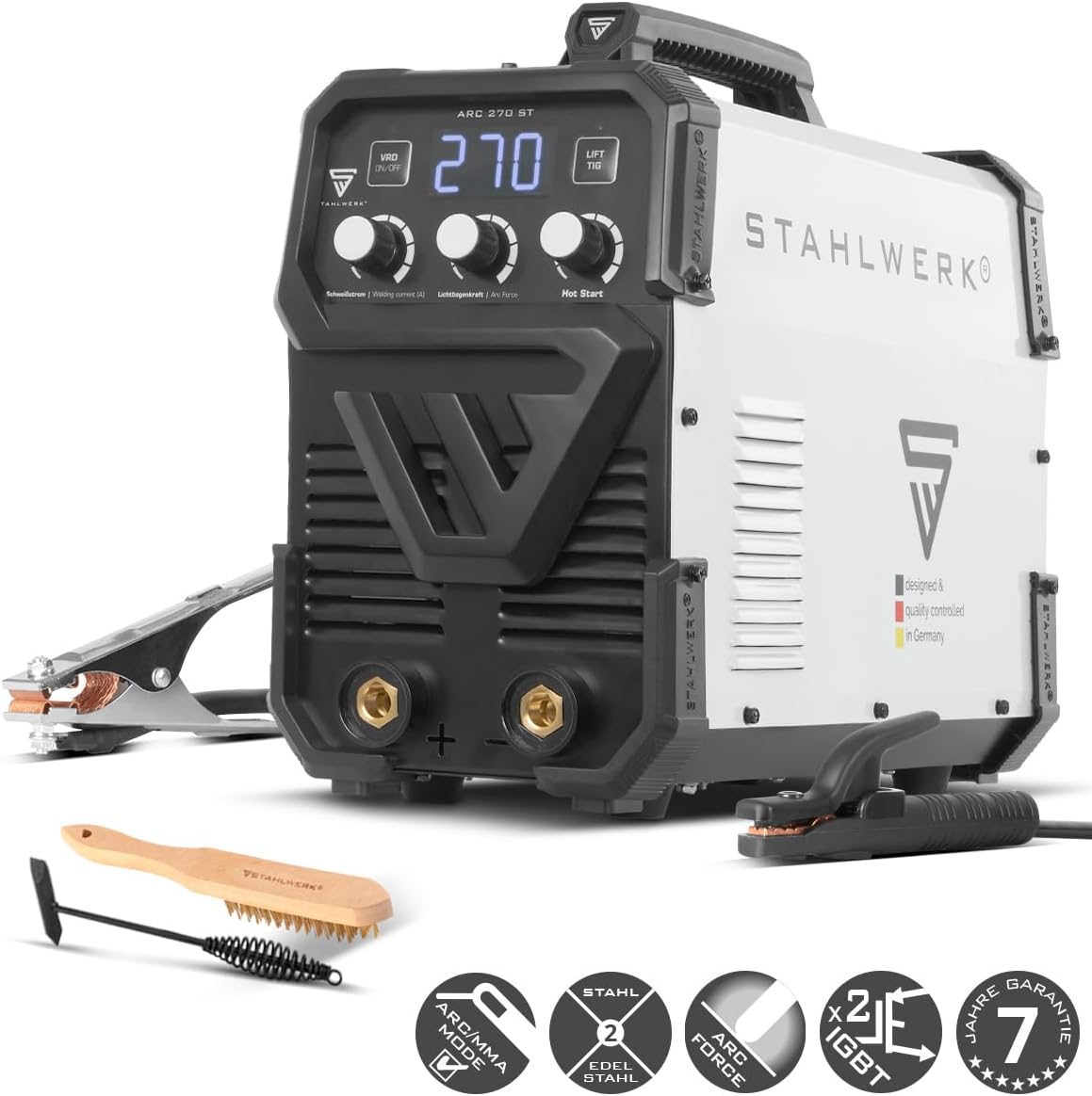 Elektroden-Schweißgerät 270 A MMA E-Hand Schweißen ohne Schutzgas Lift-TIG Inverter 400V Überhitzung – 3