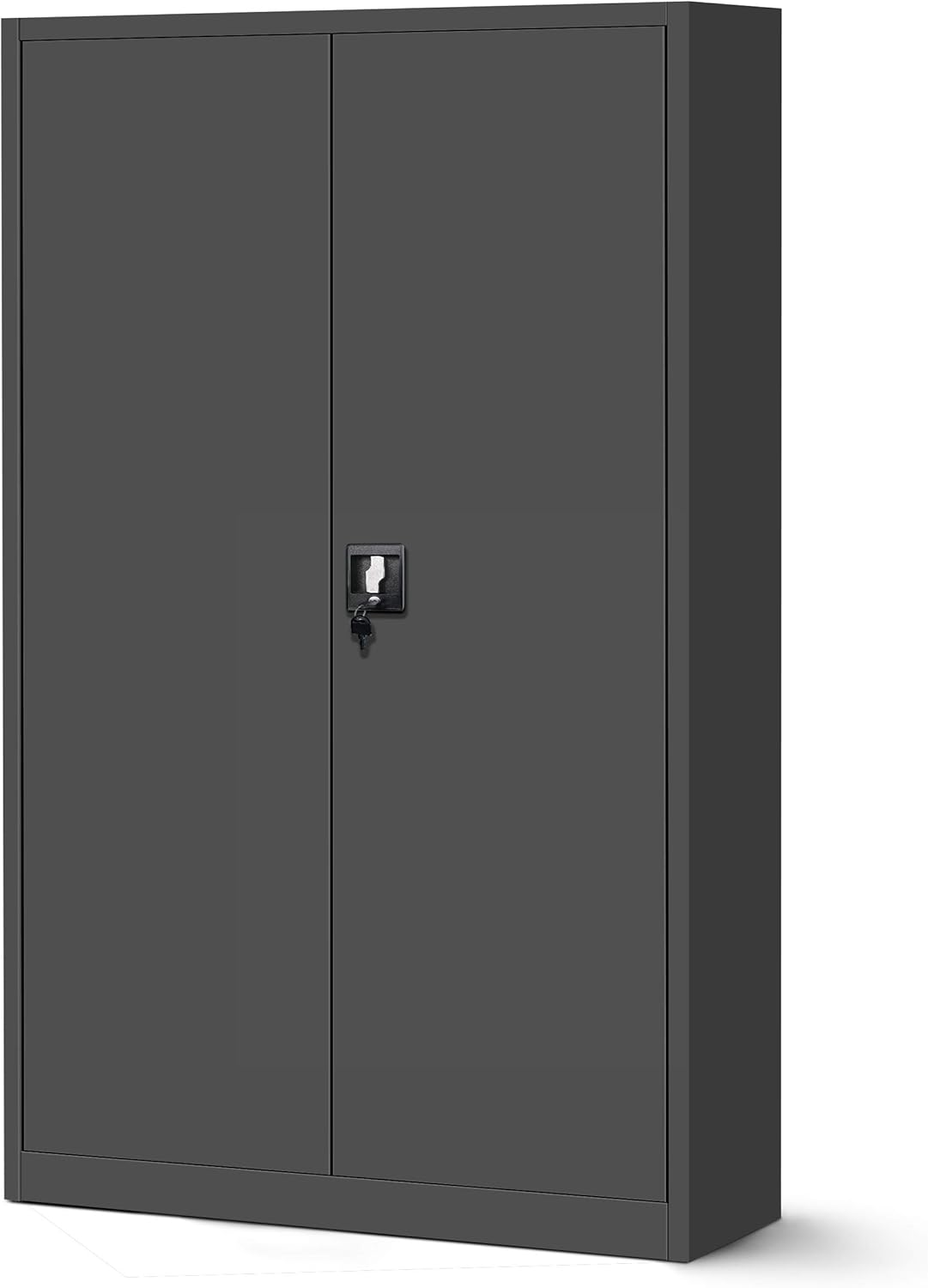 Metallschrank XXL Aktenschrank Stahlschrank Büroschrank Flügeltüren Pulverbeschichtung 185 x 115 cm  – Thumbnail 8