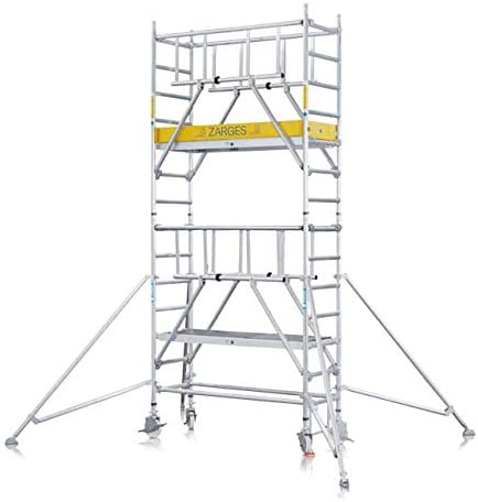 Handwerkergerüst Fahrgerüst Plattform 1,80 x 0,60 m Arbeitshöhe 9,25 m Rollgerüst Malergerüst – 2