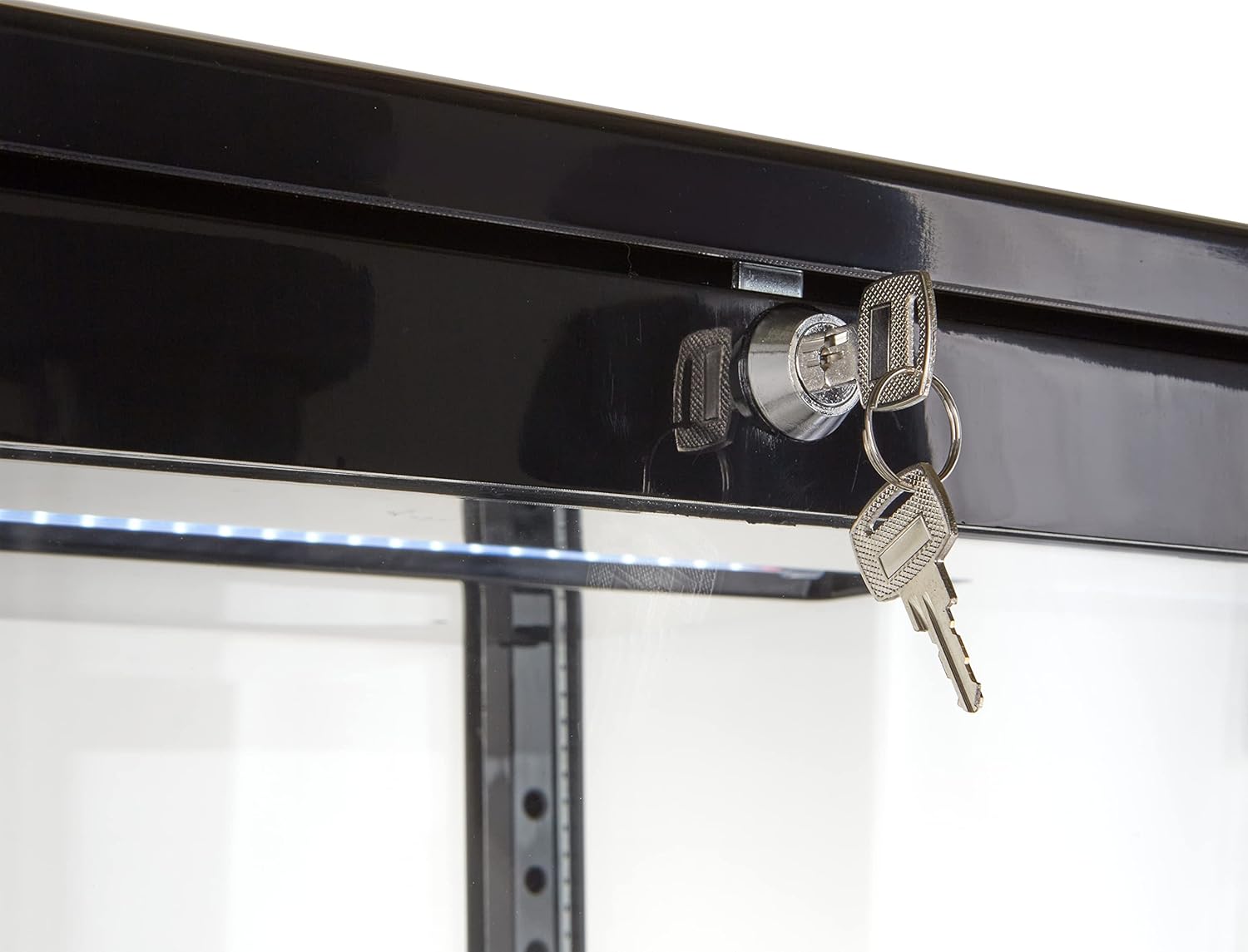 Gastro Kühlvitrine 78 Liter Buffet Vitrine +2 °C bis +6 °C mit LED schwarz  Kühltheke mit Glastür &  – Thumbnail 6