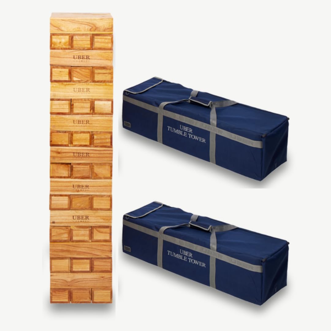 Riesen Yenga 250 Wackelturm XXL bis 250 cm Hartholz Stapelturmspiel 100% Indien Öko Jumbo schult Mot