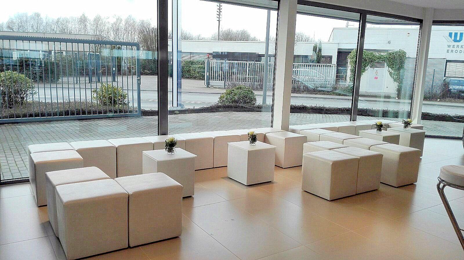 Loungemöbel / Sitzwürfel / Loungehocker / Leder Hocker – 2