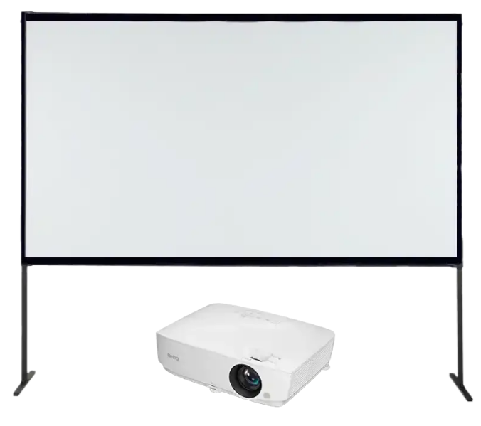 4K Heimkino Set | UHD Beamer + Rolloleinwand