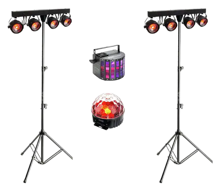Lichtset für Tanzflächen | LED Bar & Effekte | Party-Licht